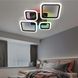 Смарт люстра з колонкою керована світлодіодна OVAL RGB MUSIC 5S 80 Вт 725x460x80 мм  10590 фото 10