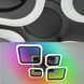 Смарт люстра з колонкою керована світлодіодна OVAL RGB MUSIC 5S 80 Вт 725x460x80 мм  10590 фото 2