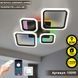 Смарт люстра з колонкою керована світлодіодна OVAL RGB MUSIC 5S 80 Вт 725x460x80 мм  10590 фото 1