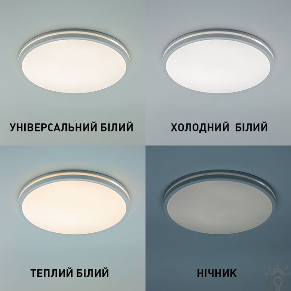 Управляемый светодиодный светильник ORBITA 45W R-RC-380x30 мм Белый 10653 фото
