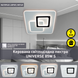 Світлодіодна люстра UNIVERSE S 85 Вт 450x450x51 мм Біла Керується вимикачем (без пульта) 10404-1 фото 1