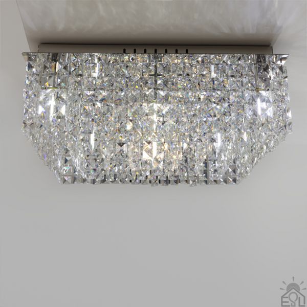 Люстра на 9 ламп ESLLSE KRYSTAL S E14 500x500x170 мм Хром 10668 фото