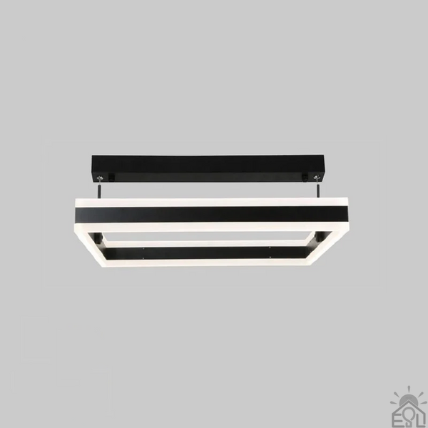 Управляемая светодиодная люстра STELLA 100W S-APP-500x500x1200-BLACK/WHITE-220-IP20 10310 фото