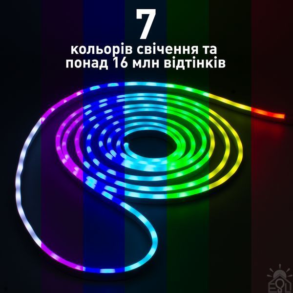 Світлодіодна стрічка DYVOSVIT RGB 10 Вт L 16x6x5000 мм Білий 10663 фото