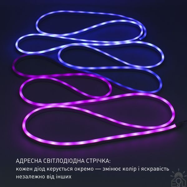 Світлодіодна стрічка DYVOSVIT RGB 10 Вт L 16x6x5000 мм Білий 10663 фото