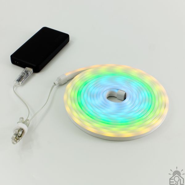Світлодіодна стрічка DYVOSVIT RGB 10 Вт L 16x6x5000 мм Білий 10663 фото