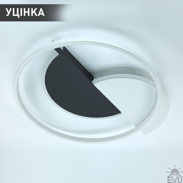Керована світлодіодна люстра CODE 70W 3R-550&times;500&times;55-WHITE/BLACK-220-IP20 10433-% фото