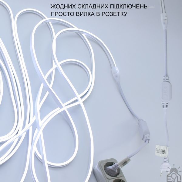 Світлодіодна стрічка DYVOSVIT 120 Вт 12x6x20000 мм Белый 10664 фото