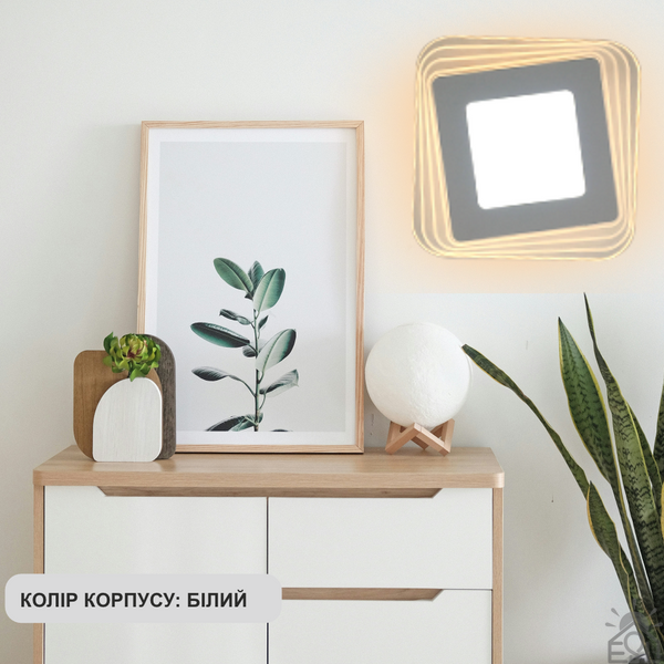 Управляемый светодиодный светильник, бра PLAZA 30W S-290×45-DOUBLE-ON/OFF-WHITE/CLEAR-220-IP40 10446 фото