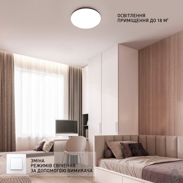 Керований світлодіодний світильник MOON 50W R-ON/OFF-380×65-WHITE/SILVER-220-lP40 10408 фото