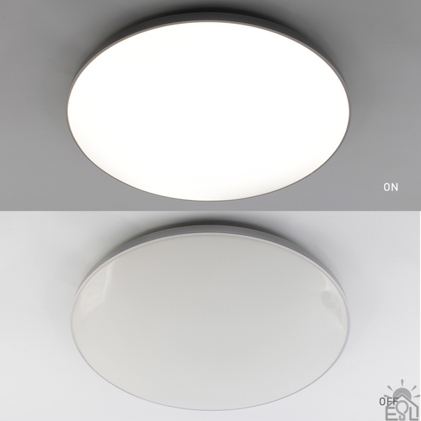 Керований світлодіодний світильник MOON 70W R-ON/OFF-450×65-WHITE/SILVER-220-IP40 10409 фото