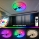 Смарт люстра музична керована світлодіодна SONG R RGB 80 Вт 480x75 мм Біла 10453-1 фото 6