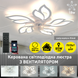 Керована світлодіодна люстра з вентилятором FAN ASTRA 85W+18W 5F-APP-680×120-WHITE/CLEAR-220-IP20 10419 фото 2