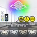 Управляемая светодиодная люстра ROOM ICE RGB 70W 4S-APP-385×385×75-WHITE-220-IP20 10415 фото 2