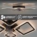 Смарт люстра з вентилятором керована світлодіодна FAN OVAL 70 Вт + 18 Вт 760x560x120 мм Чорна 10588 фото 4